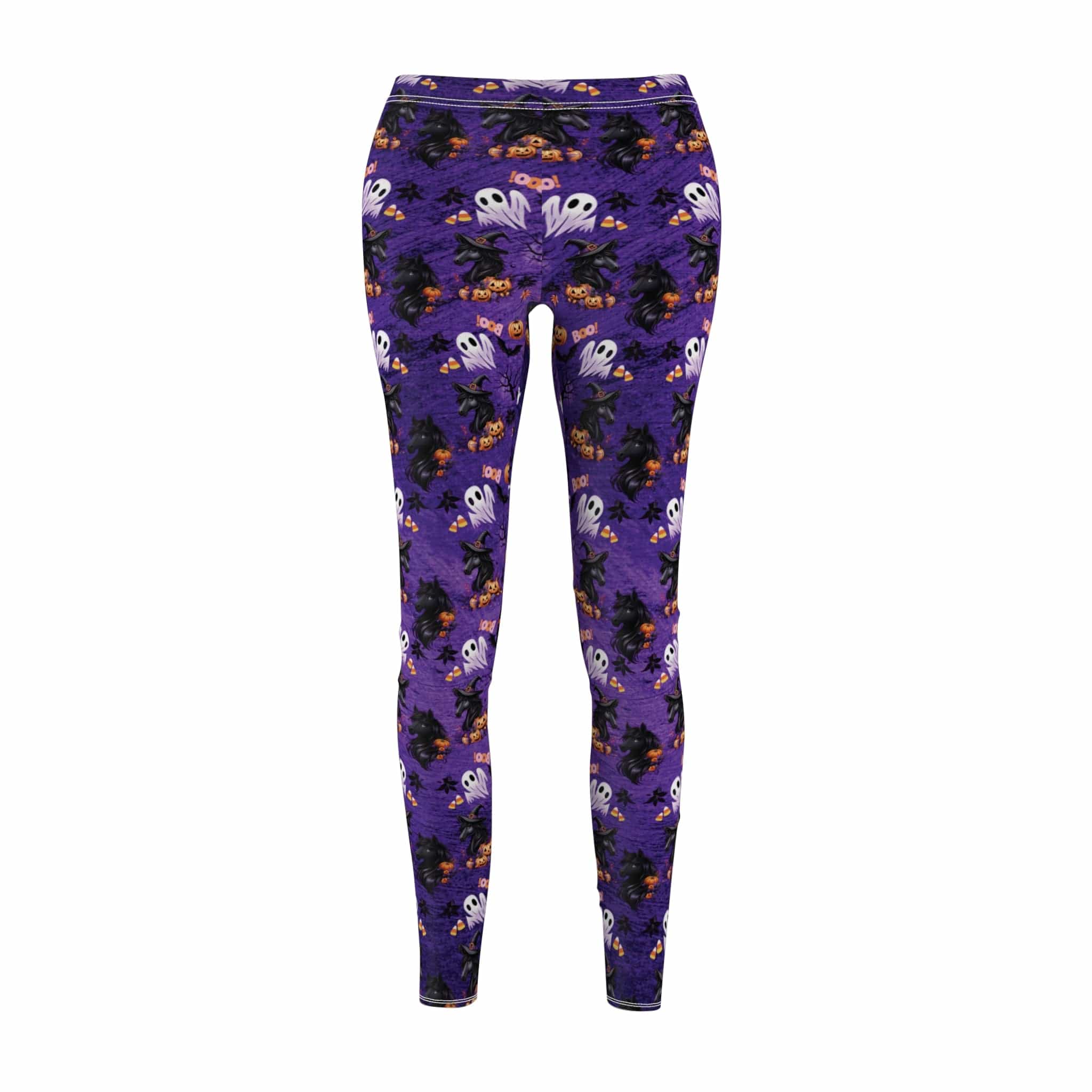 Printify All Over Prints Deep Purple Horse Lover's Custom Halloween Leggings