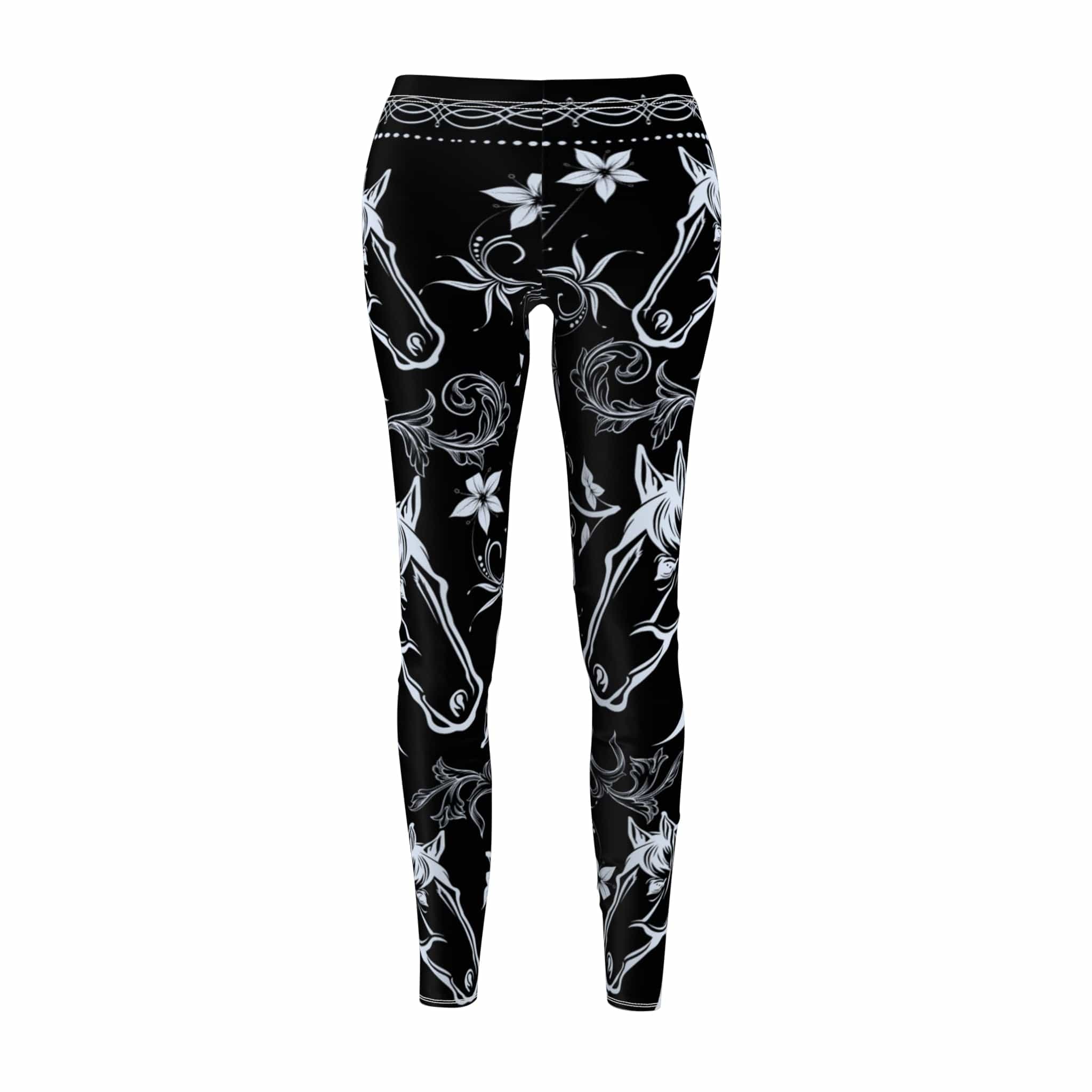 Printify All Over Prints Elegant Blue Ice Horse SuperSoft Casual Leggings