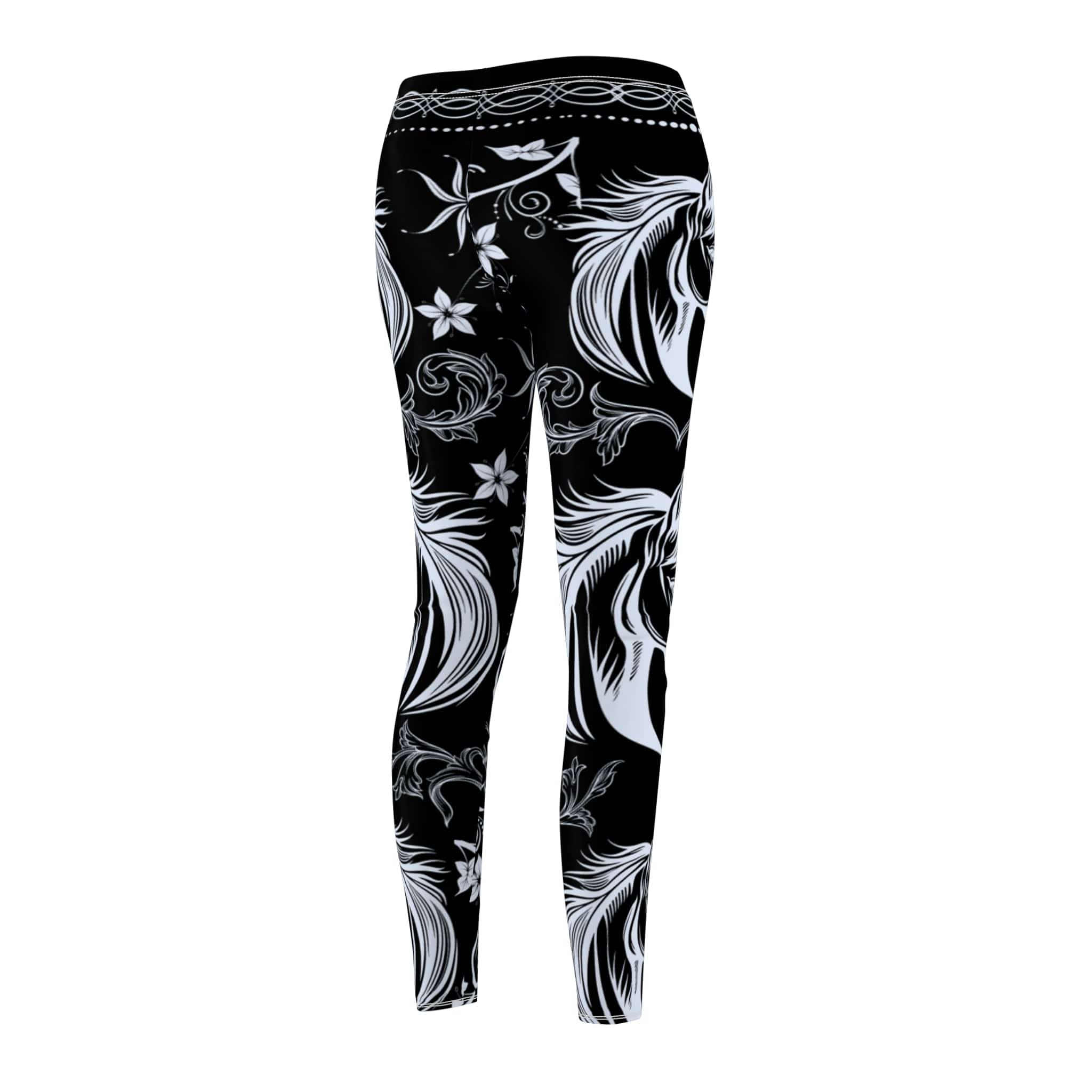 Printify All Over Prints Elegant Blue Ice Horse SuperSoft Casual Leggings