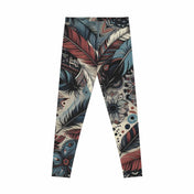 Printify All Over Prints Fabulously Feathered Ultimate Stretch Leggings