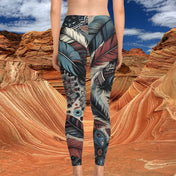 Printify All Over Prints Fabulously Feathered Ultimate Stretch Leggings