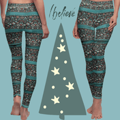 Printify All Over Prints I Believe SuperSoft Christmas Leggings