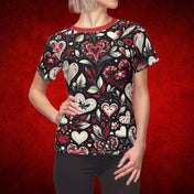 Printify All Over Prints Wrapped In Love Women's Valentine's Day Top