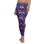 Printify All Over Prints XS / White stitching Deep Purple Horse Lover's Custom Halloween Leggings