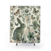Bunny Butterfly Custom Shower Curtain