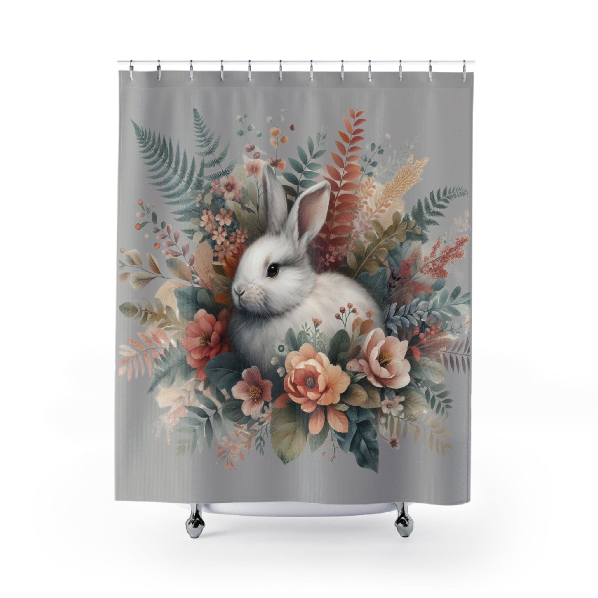 The Bunny Bouquet Custom Shower Curtain