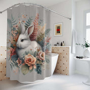 The Bunny Bouquet Custom Shower Curtain 71" × 74"