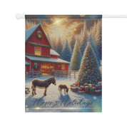 Donkey Farm Holiday Custom Home or Garden Banner