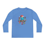 Printify Kids clothes Carolina Blue / S JOLLY Octo-Claus Christmas Youth Sport-Tek Tee