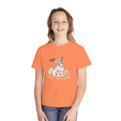 Printify Kids clothes Happy Pup-O-Ween Youth Halloween Tee