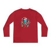 Printify Kids clothes True Red / S JOLLY Octo-Claus Christmas Youth Sport-Tek Tee