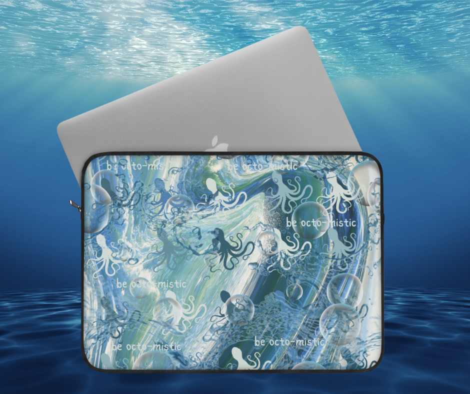 Printify Laptop Sleeve BE Octo-Mistic Custom Octopus Laptop Sleeve