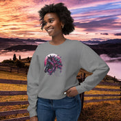 Printify Sweatshirt I Can Do All Things Feathered Horse Lover Crewneck Sweatshirt