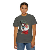 Printify T-Shirt Do You Hear What I Hear Donkey Claus Tee (Unisex)