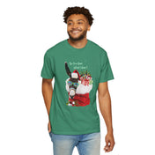 Printify T-Shirt Do You Hear What I Hear Donkey Claus Tee (Unisex)