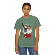 Printify T-Shirt Do You Hear What I Hear Donkey Claus Tee (Unisex)