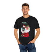 Printify T-Shirt Do You Hear What I Hear Donkey Claus Tee (Unisex)