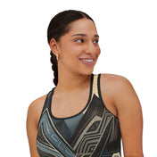 Printify Tank Top Desert Slate Elevate Your Mind Performance Racerback Tank