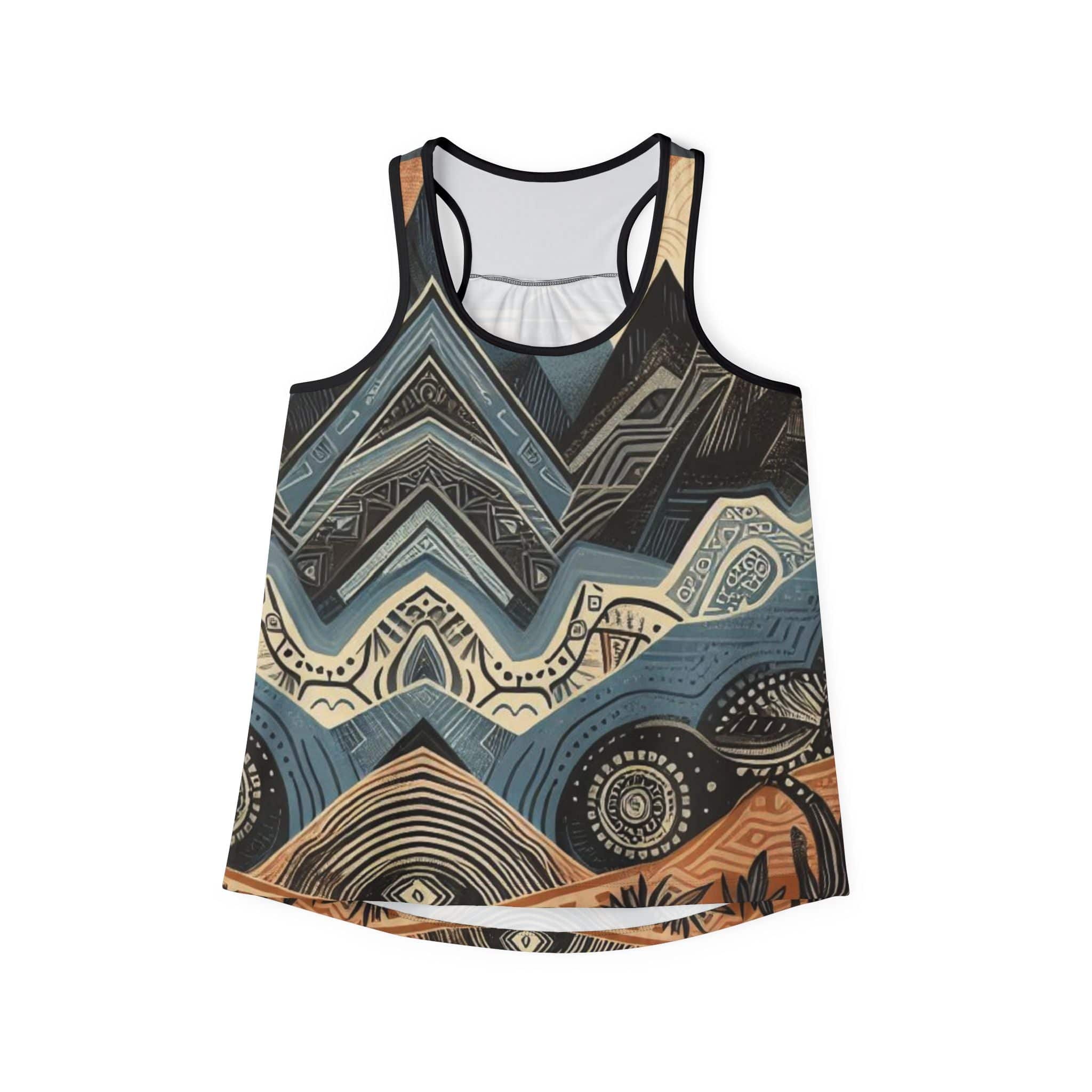 Printify Tank Top S / Black Desert Slate Elevate Your Mind Performance Racerback Tank