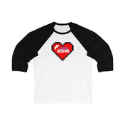 Urban SoulShine & co 3/4 sleeve White/ Black / S Game Over, Love Wins 3\4 Sleeve Tee (Unisex)