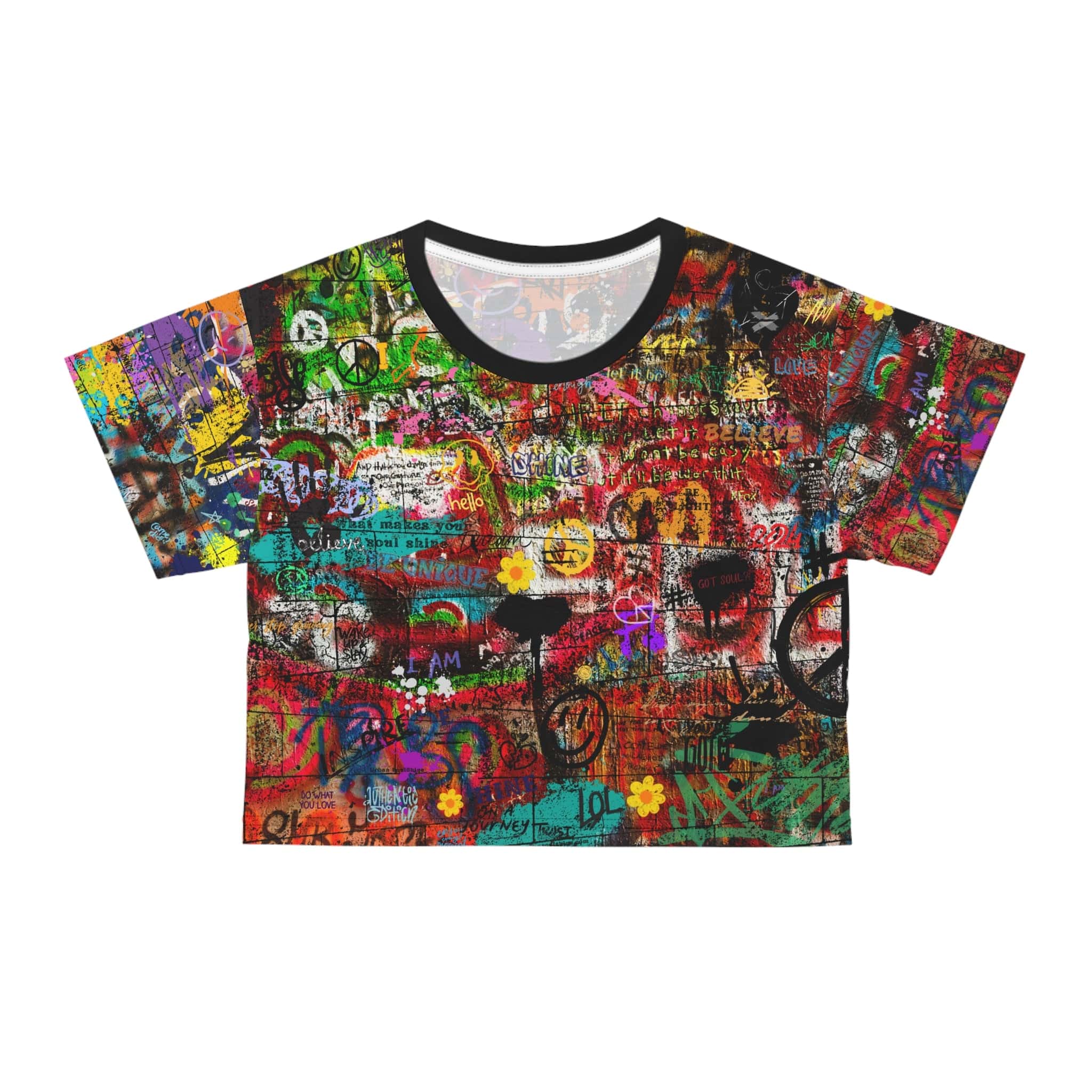  L Graffiti Chatterbox Crop Tee