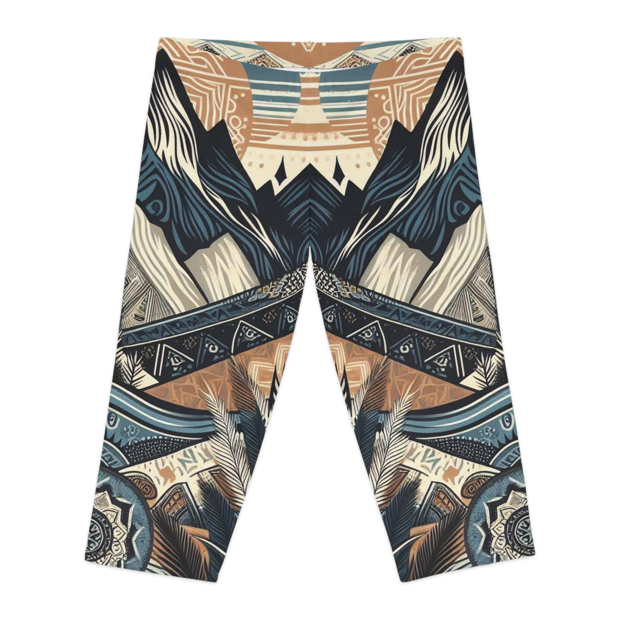 Urban SoulShine & co All Over Prints Desert Canyon Custom Capri Leggings