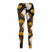 Urban SoulShine & co All Over Prints Halloween Ghost & Pumpkin SuperSoft Casual Leggings