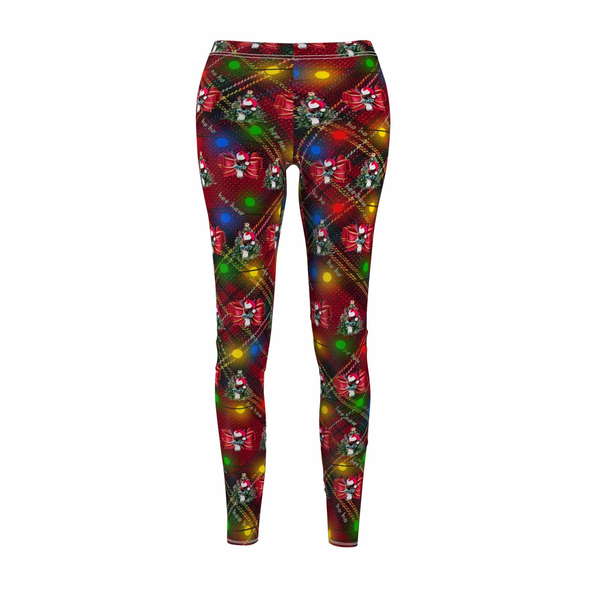 Urban SoulShine & co All Over Prints Ho Ho Hee Haw Donkey Clause SuperSoft Casual Leggings