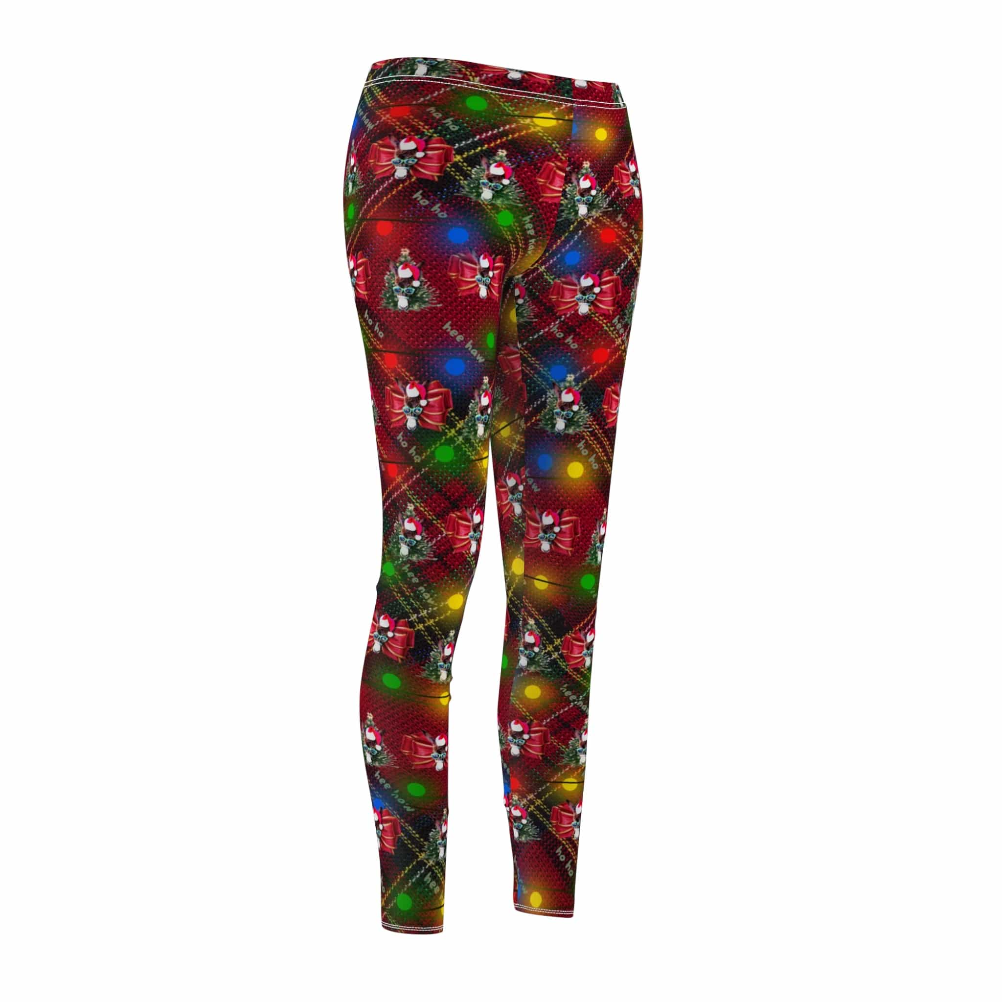 Urban SoulShine & co All Over Prints Ho Ho Hee Haw Donkey Clause SuperSoft Casual Leggings