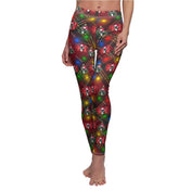 Urban SoulShine & co All Over Prints XS / White stitching Ho Ho Hee Haw Donkey Clause SuperSoft Casual Leggings