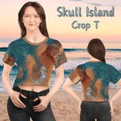 Urban SoulShine & co AOP Crop T Skull Island Crop Tee