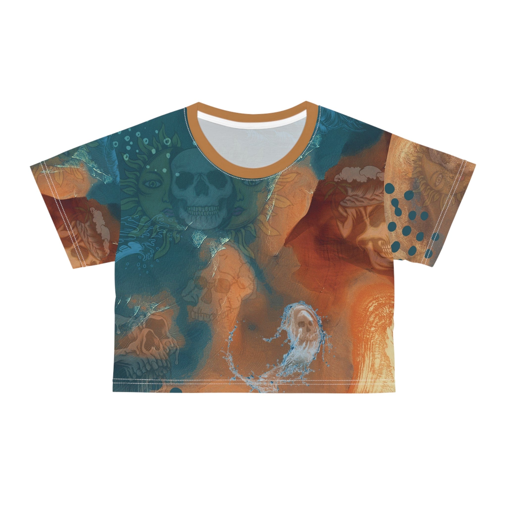  L Skull Island Crop Tee