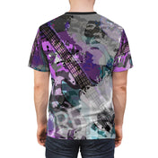 Urban SoulShine & co AOP T-Shirt White stitching / 4 oz. / S Purple Hazy Dream (unisex)