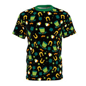 Urban SoulShine & co AOP Tee Feeling Lucky Sublimation St. Patrick's Day Tee (Unisex)