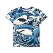 Urban SoulShine & co AOP Youth Tech Tee SHARK Attack Youth Sports Tech Jersey Tee