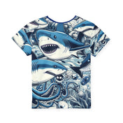 Urban SoulShine & co AOP Youth Tech Tee SHARK Attack Youth Sports Tech Jersey Tee