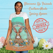 Urban SoulShine & co apron One size / White Blossoms Up Friends Custom Apron