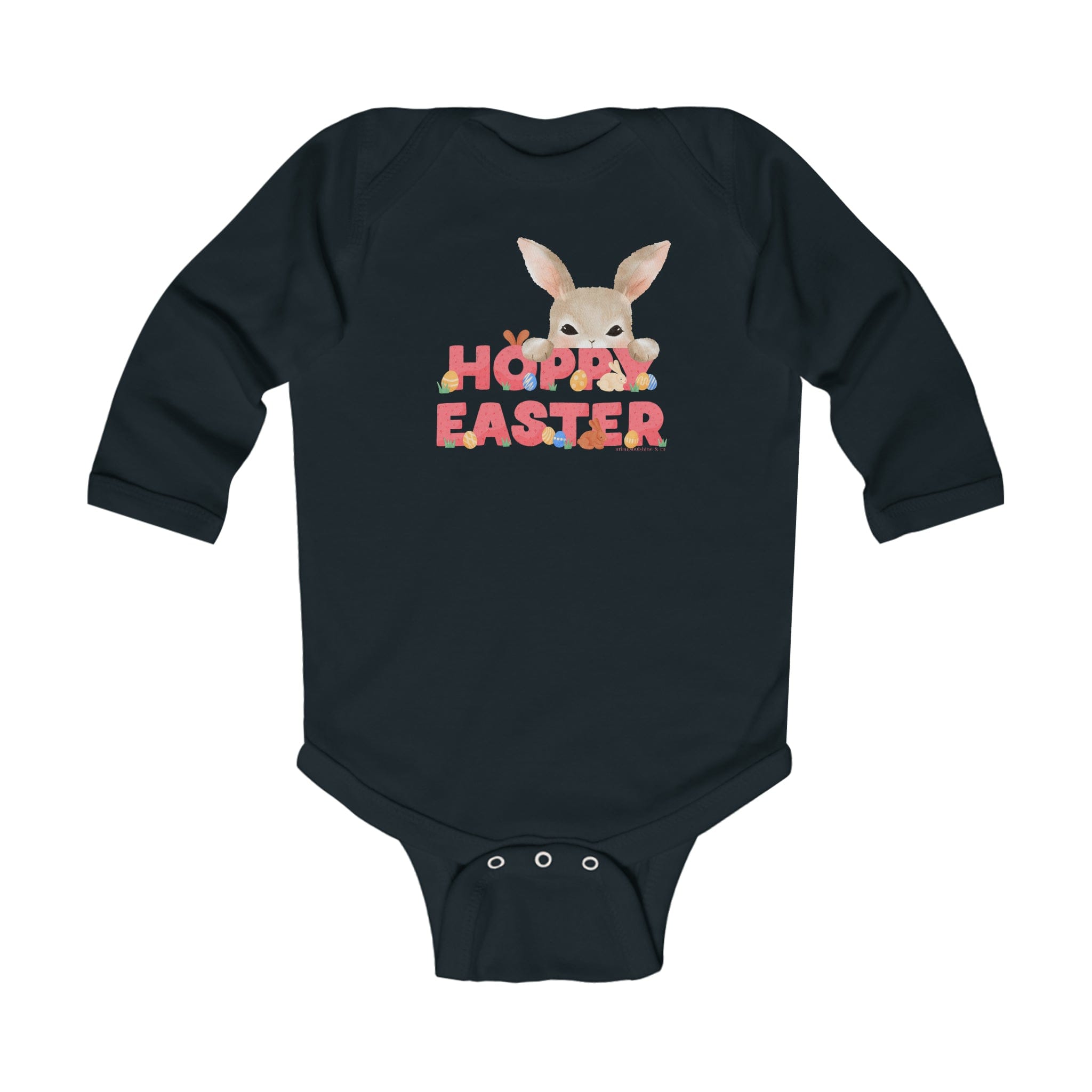  NB (0-3M) HOPPY Easter Long Sleeve Infant Onesie