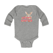 Urban SoulShine & co Baby Onesies Heather / NB (0-3M) HOPPY Easter Long Sleeve Infant Onesie