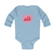 Urban SoulShine & co Baby Onesies Light Blue / NB (0-3M) Amor Valentine's Day Long Sleeve Baby Onesie