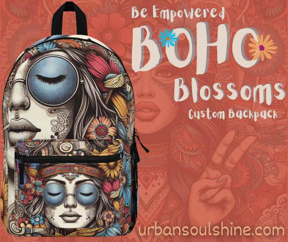 Urban SoulShine & co Backpack One size BOHO Blossoms Empowering Custom Backpack