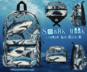 Urban SoulShine & co Backpack One size SHARK WEEK Custom Backpack