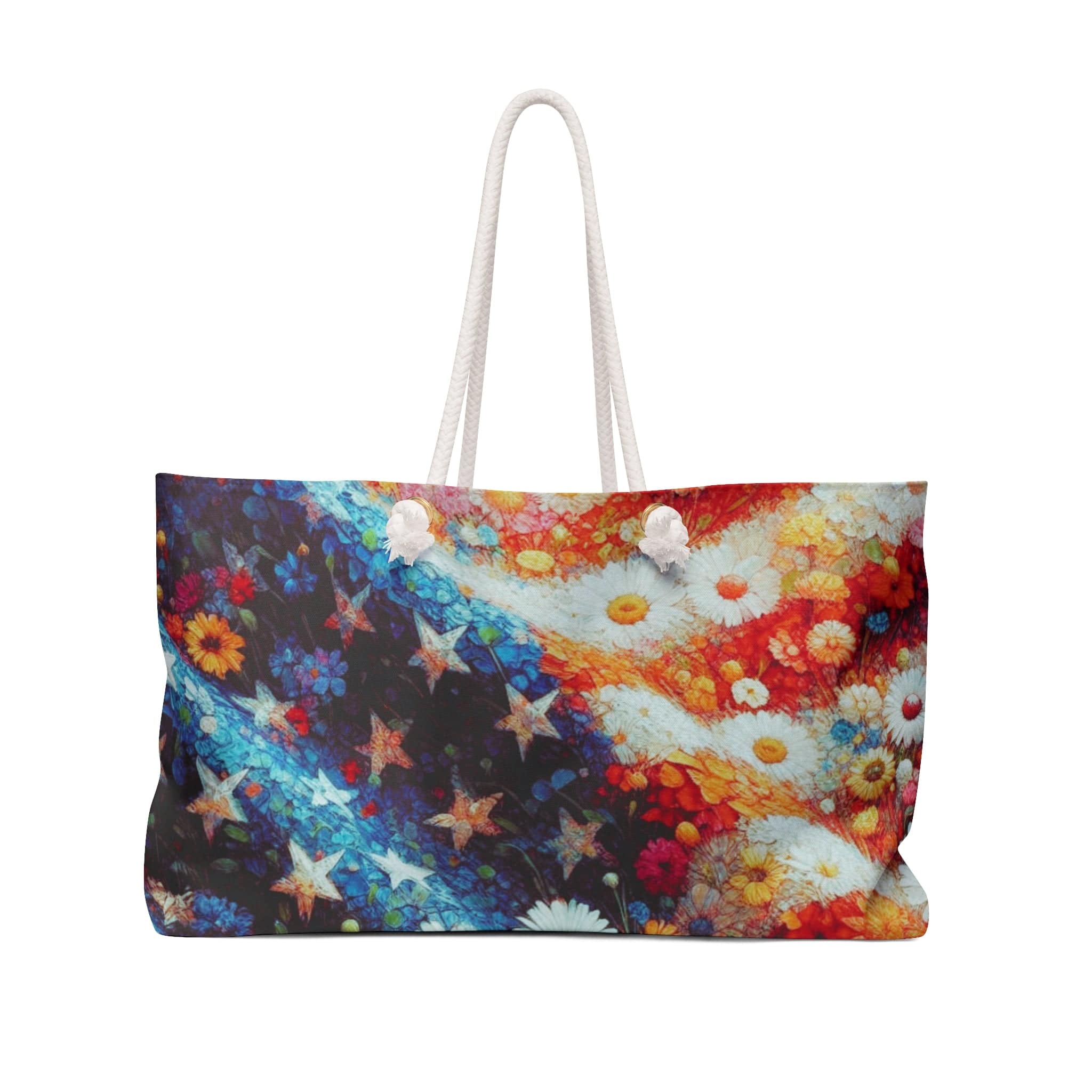 Urban SoulShine & co Bags 24" × 13" 'Merica Blooms Custom Patriotic Weekender/Beach Bag