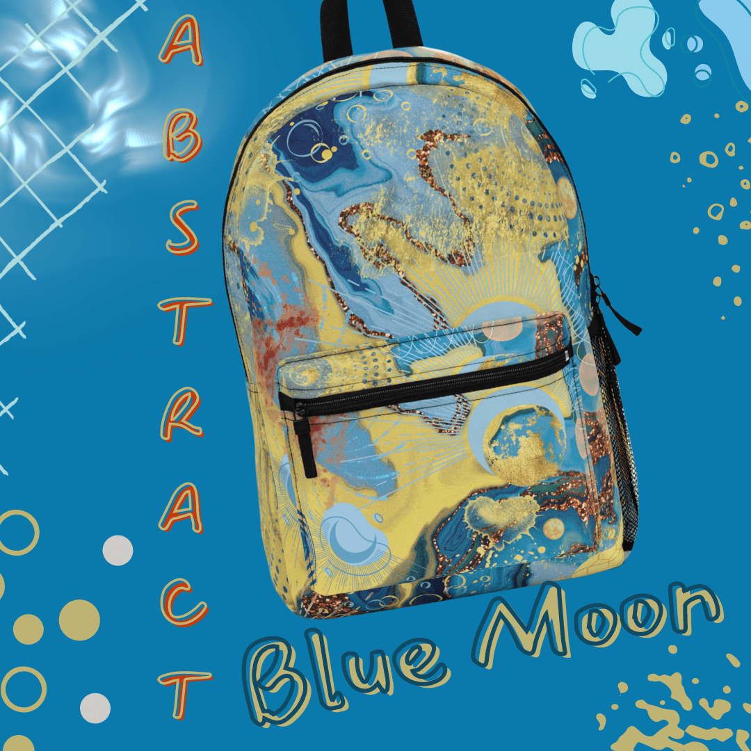 Urban SoulShine & co Bags One size Abstract Blue Moon Backpack