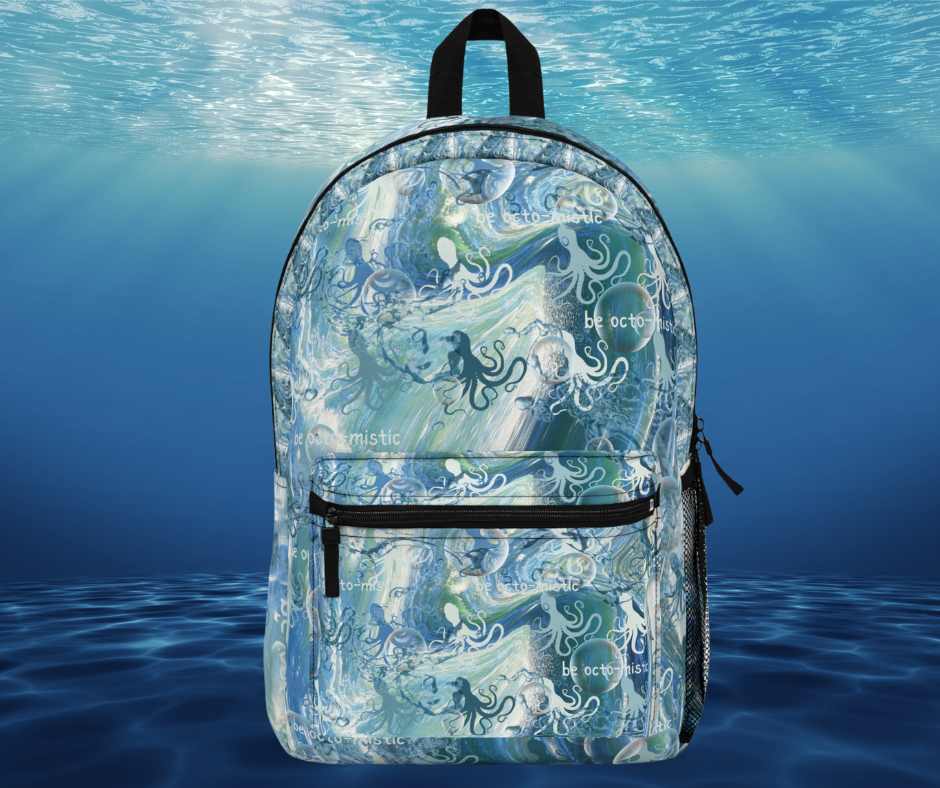 Urban SoulShine & co Bags One size BE Octo-Mistic Inspirational Custom Octopus Backpack