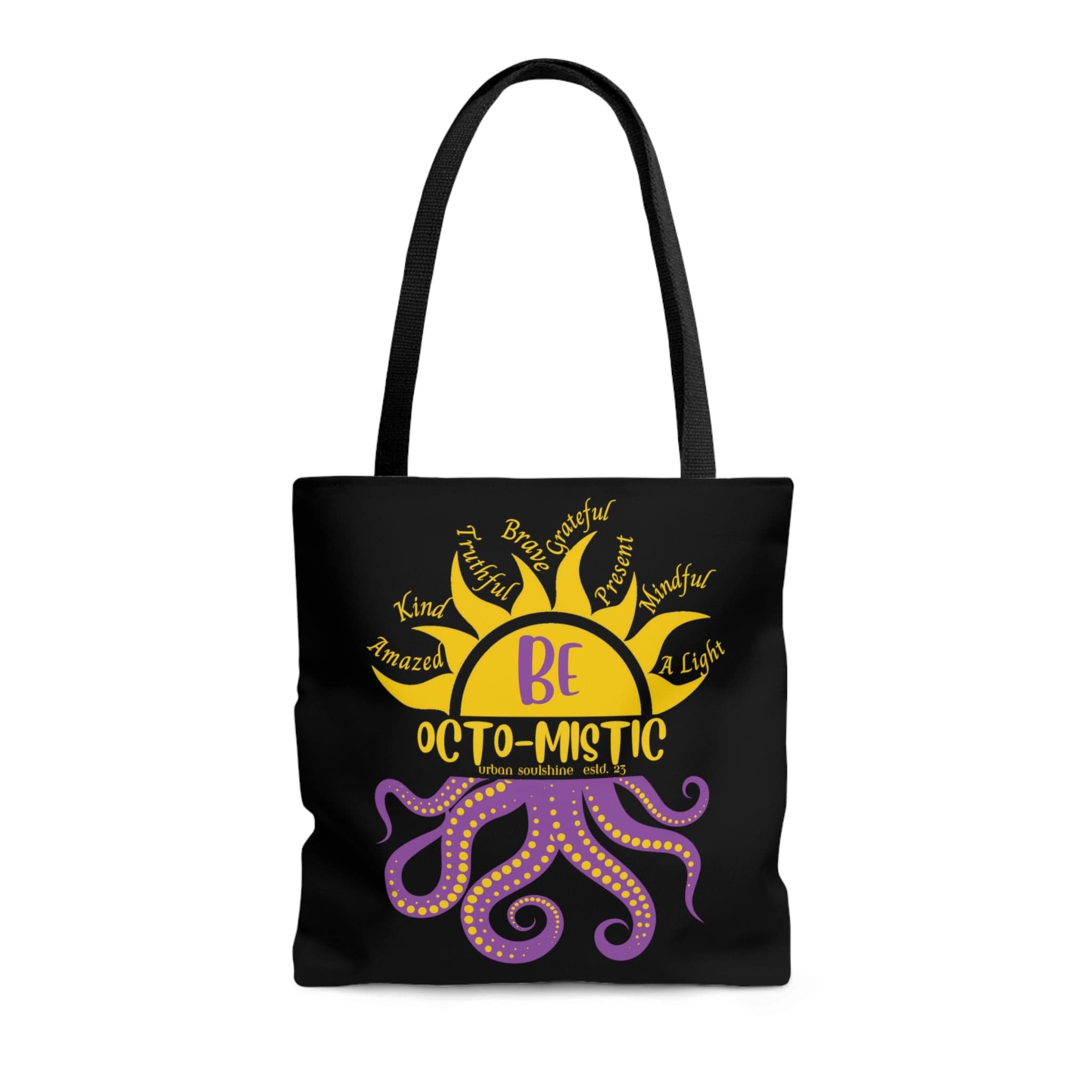 Urban SoulShine & co Bags Rays To Be Octo-Mistic Inspirational Octopus Tote Bag