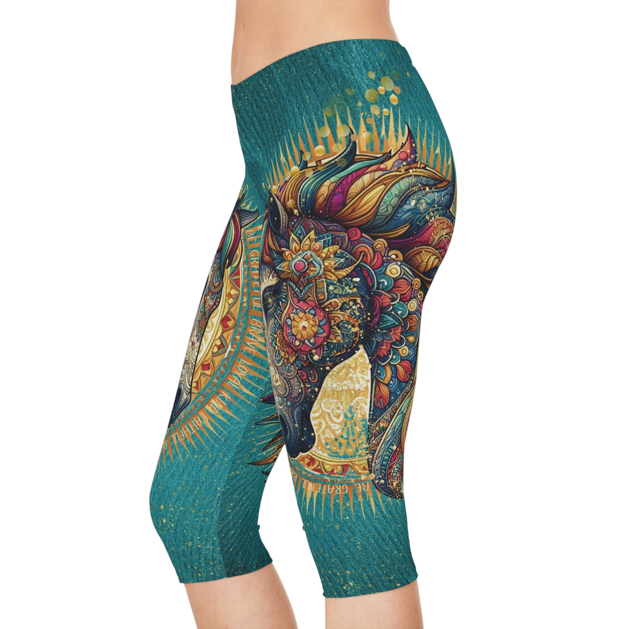 Urban SoulShine & co Capri Leggings Radiant Stallion Capri Leggings