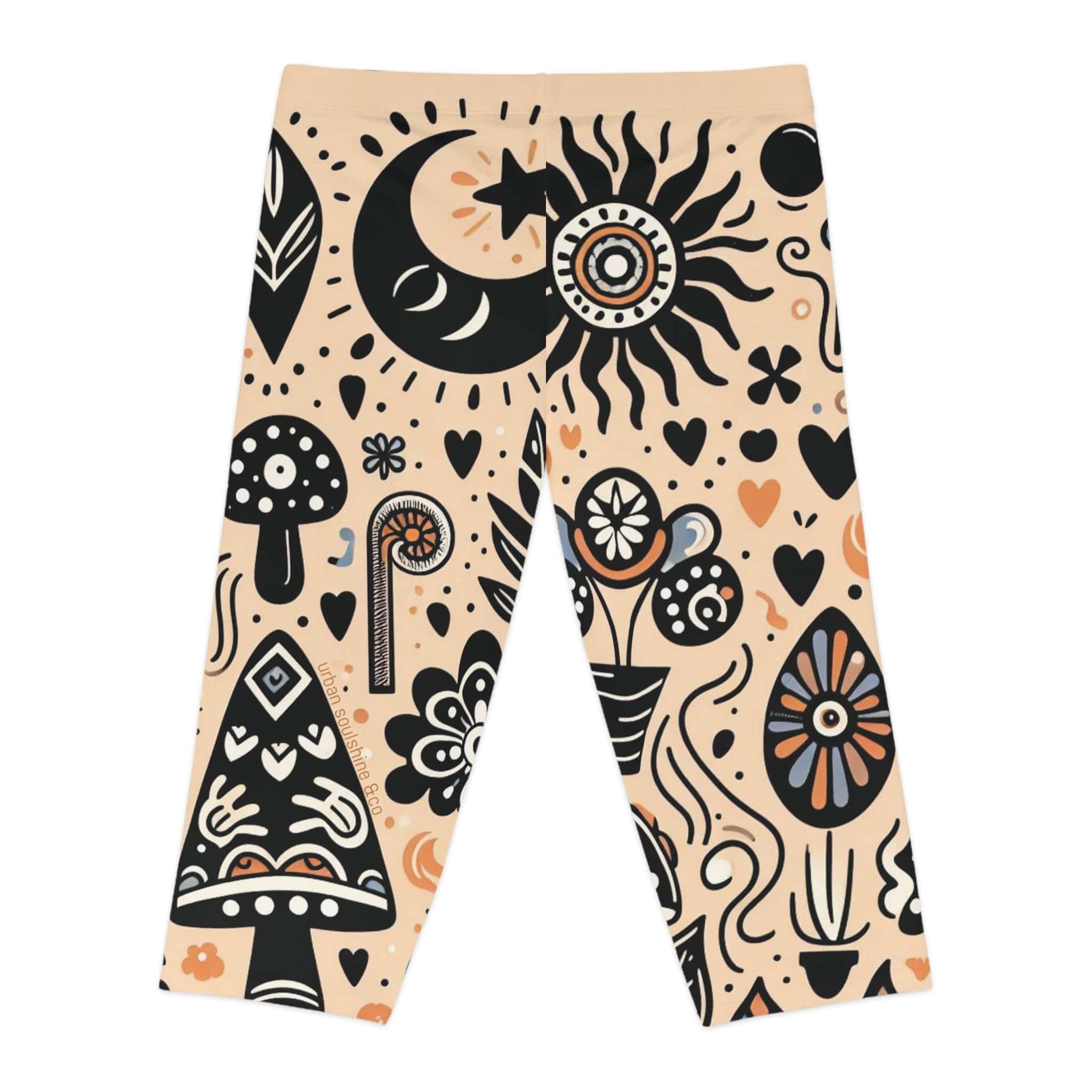 Urban SoulShine & co Capri Leggings The Tribal Effect Capri Leggings