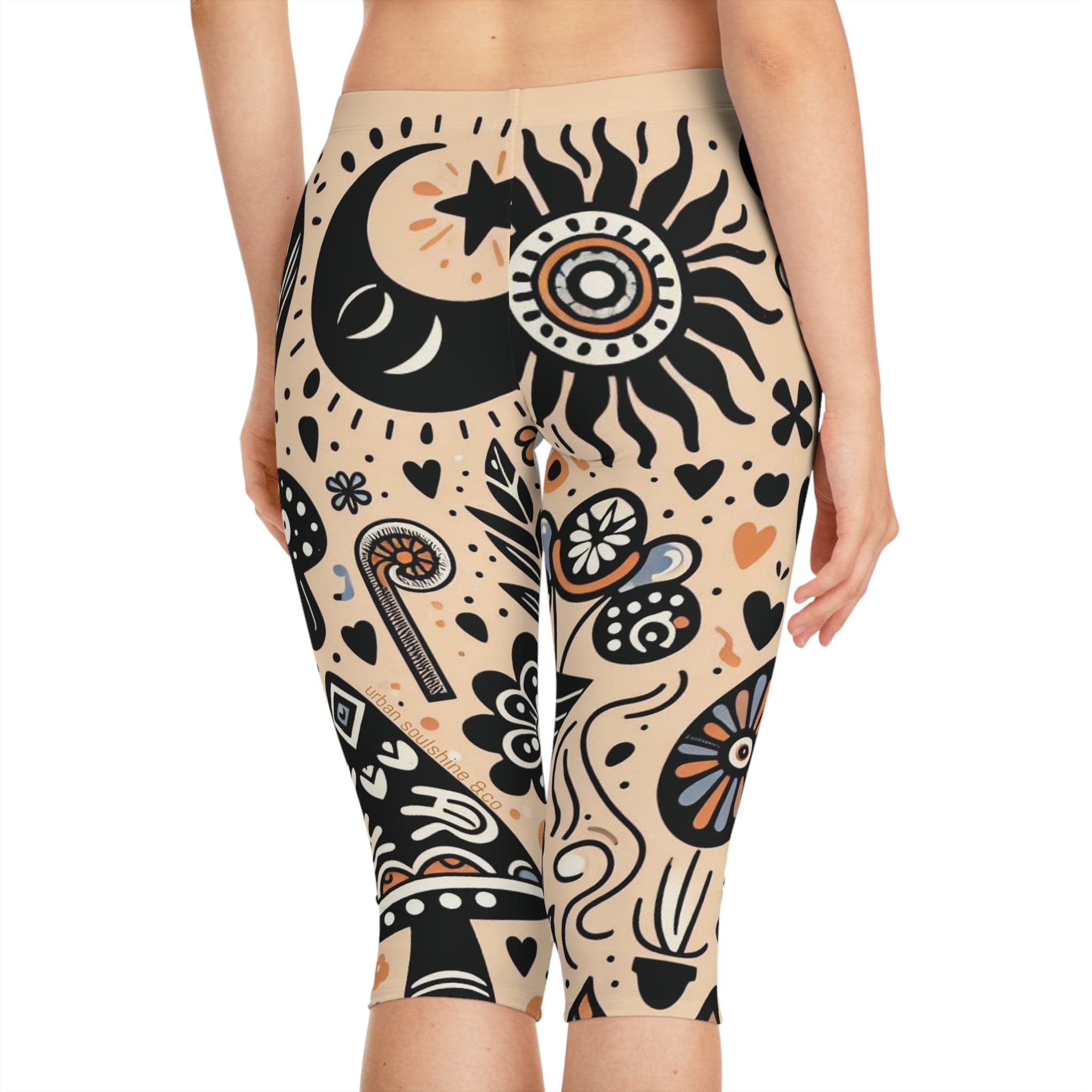 Urban SoulShine & co Capri Leggings The Tribal Effect Capri Leggings