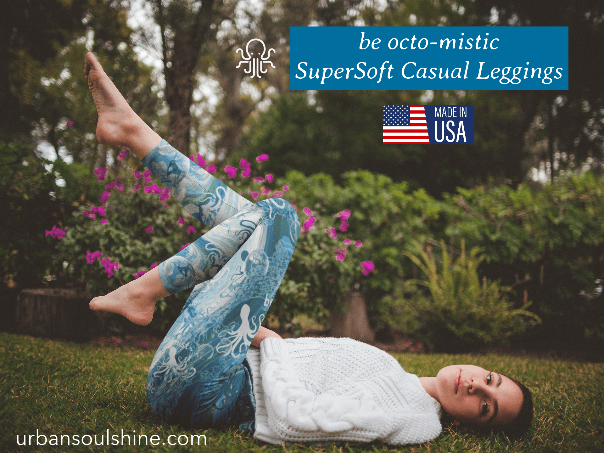 Urban SoulShine & co casual leggings be octo-mistic SuperSoft Casual Leggings